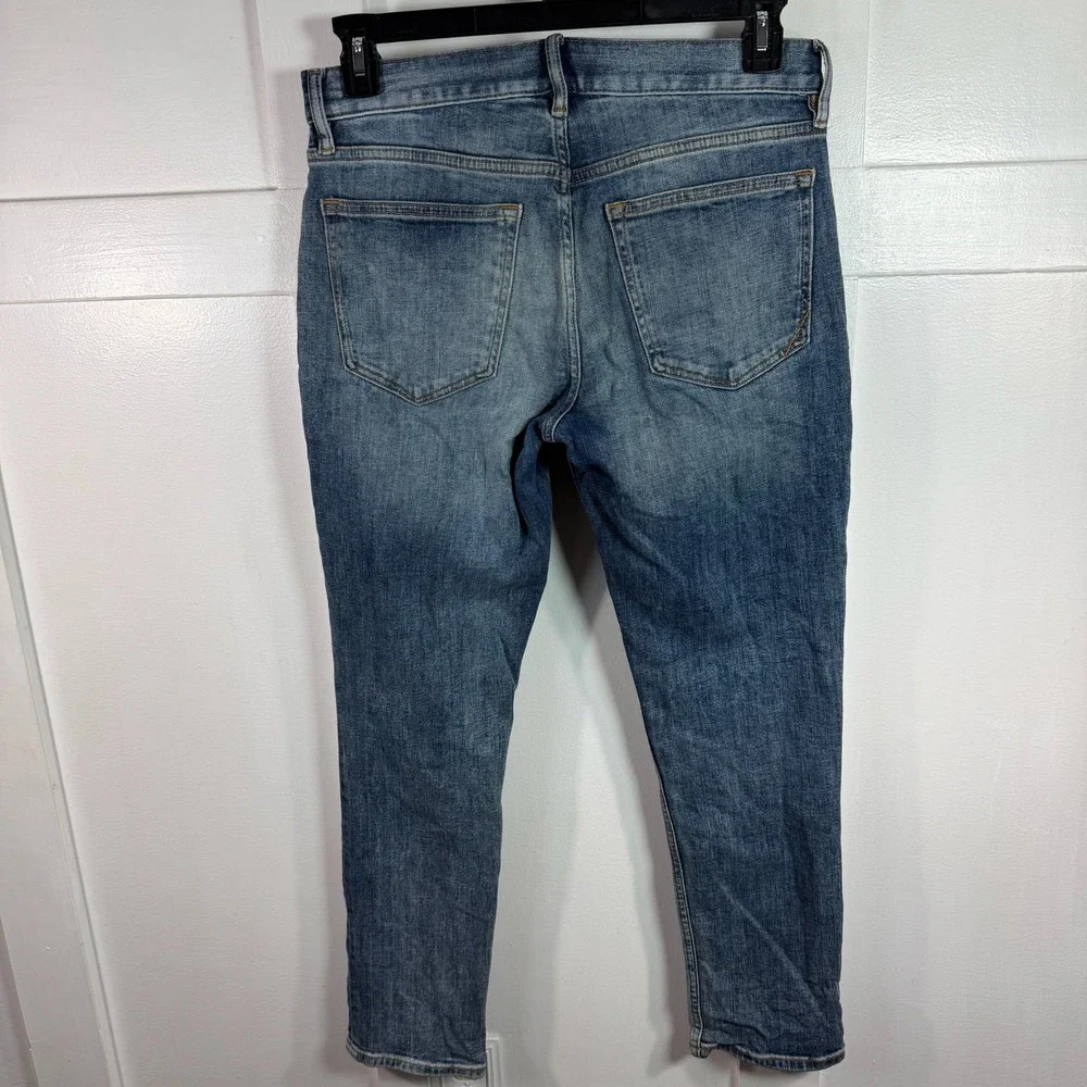 Banana Republic Slim‎ Medium Wash Distressed Denim Jeans Mens Size 30x32